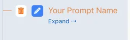 Prompt saved in folder