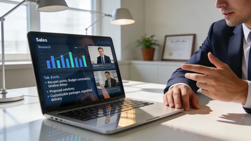 KI-Gesprächsvorbereitung: In jedes Verkaufsgespräch vorbereitet gehen