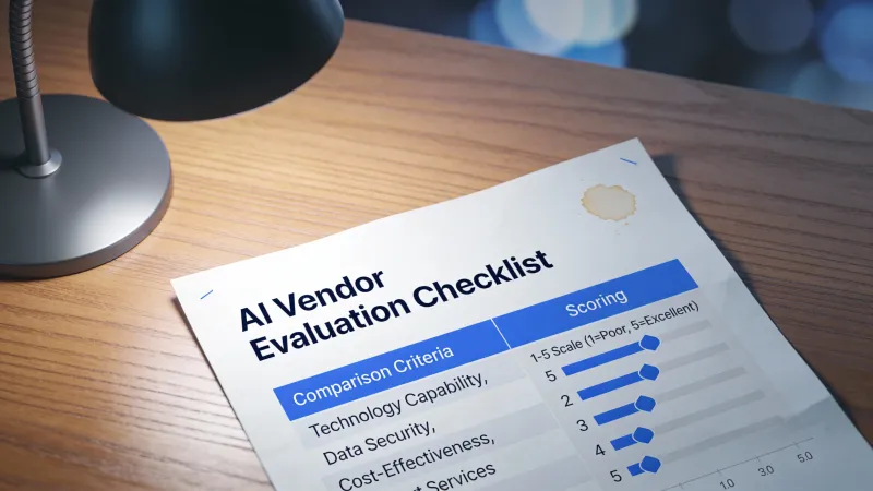 AI Vendor Evaluation Checklist: How to Pick the Right Partner