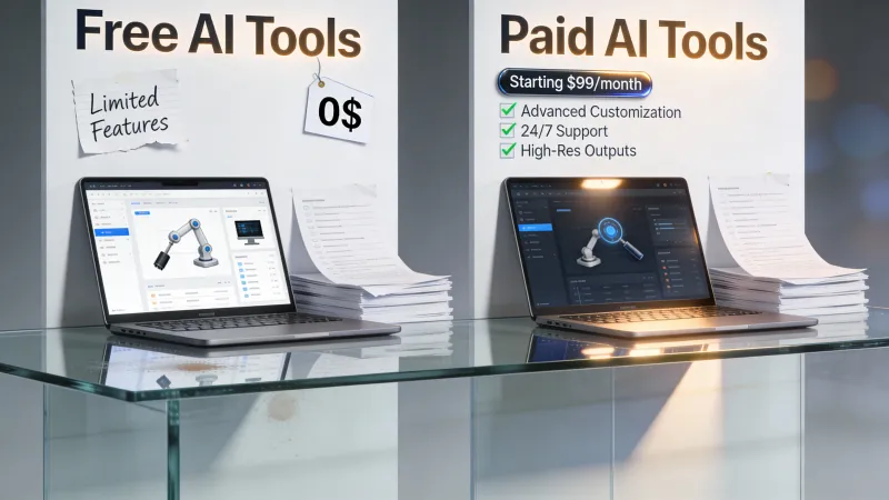 Ferramentas de IA grátis vs pagas: o que você realmente ganha (e quando vale migrar)