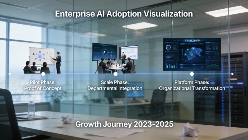 O que realmente acontece quando você tenta escalar a IA além do piloto