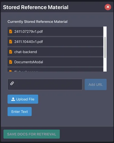 DatBot Reference Upload